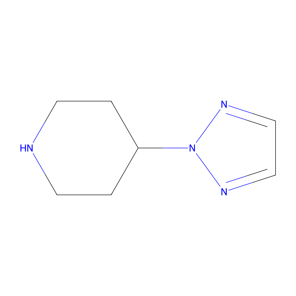 4-(2H-1,2,3-Triazol-2-YL)piperidine molecular structure, CAS 765270-45-9
