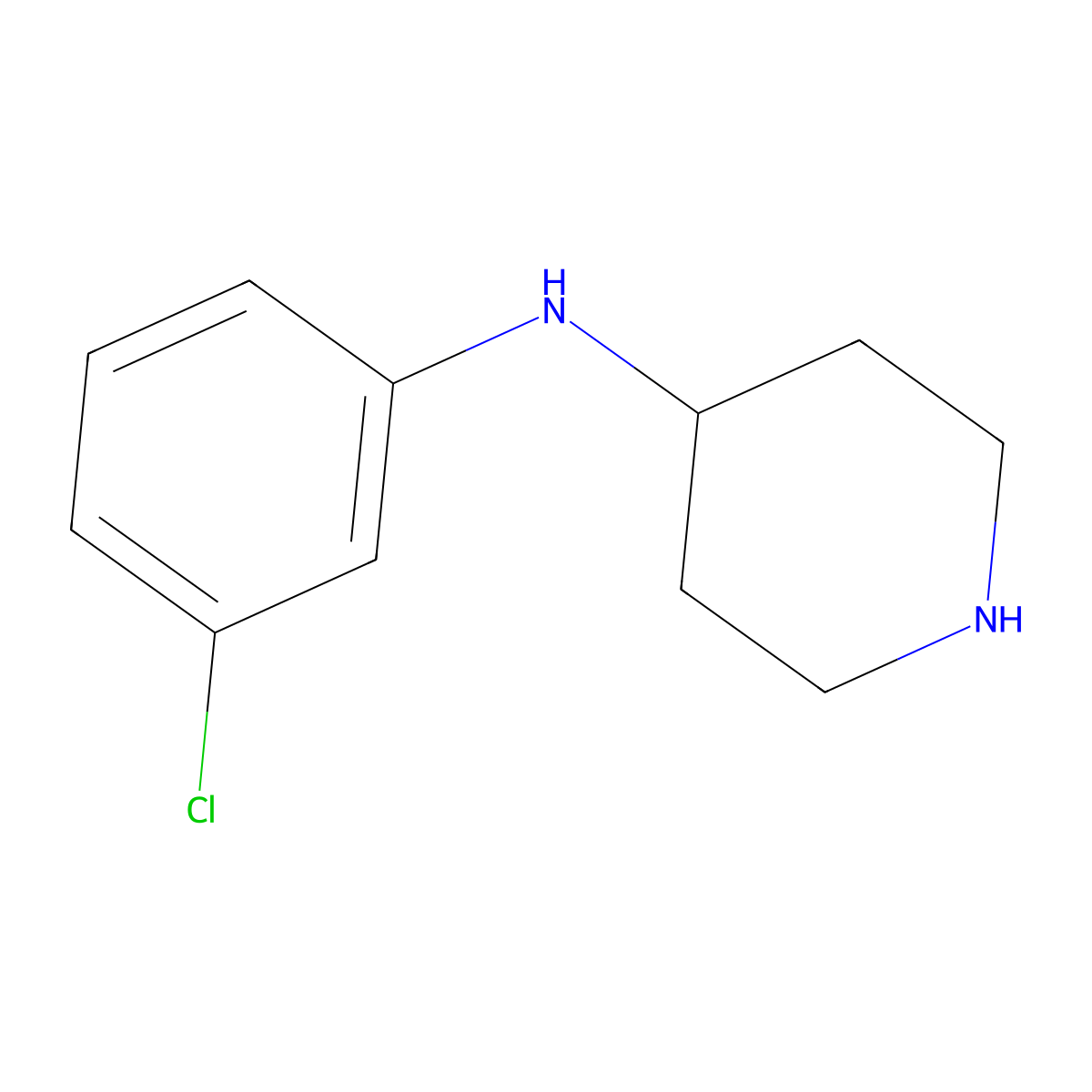 N-(3-Chlorophenyl)-4-piperidinamine molecular structure, CAS 765271-00-9