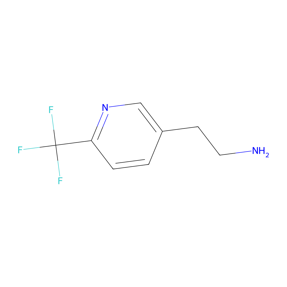 2-(6-Trifluoromethyl-pyridin-3-YL)-ethylamine molecular structure, CAS 765287-34-1