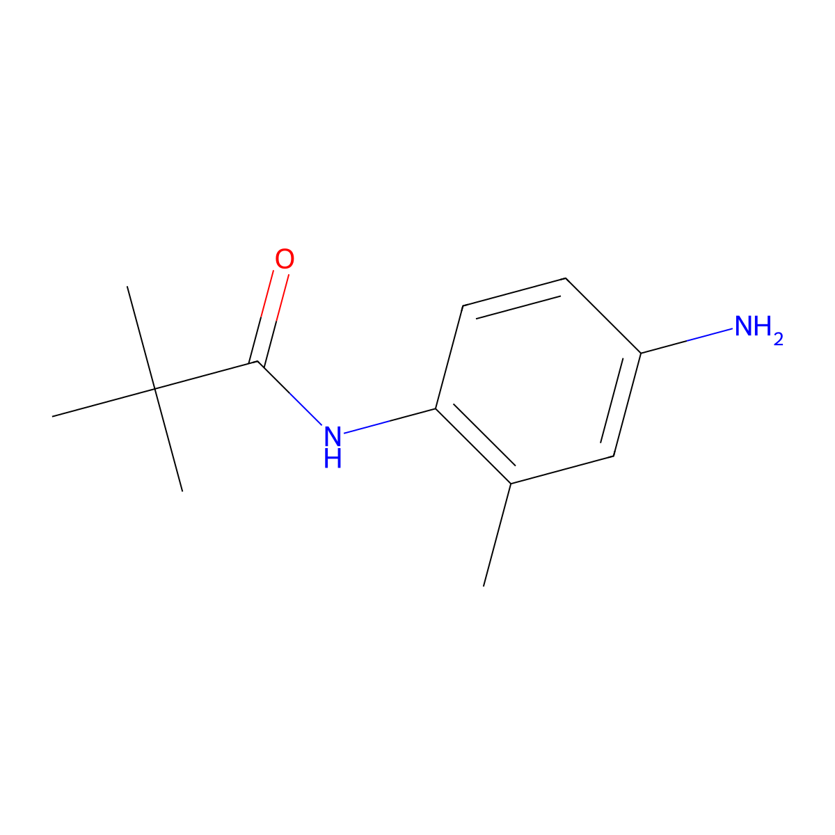 N-(4-amino-2-methylphenyl)-2,2-dimethylpropanamide molecular structure, CAS 765291-41-6