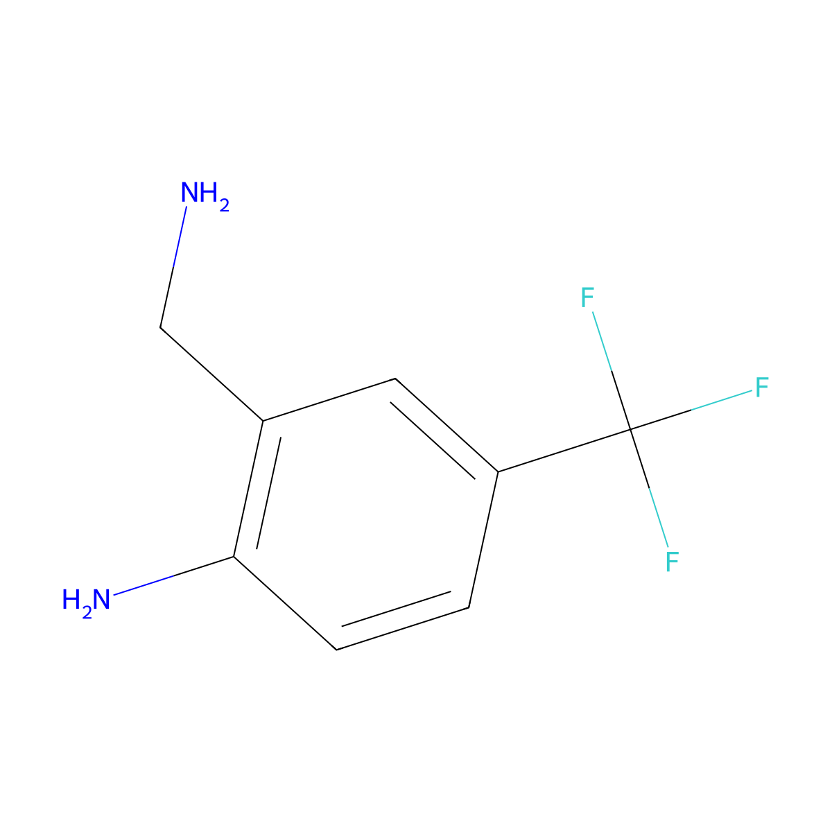 2-(Aminomethyl)-4-(trifluoromethyl)aniline molecular structure, CAS 765297-88-9
