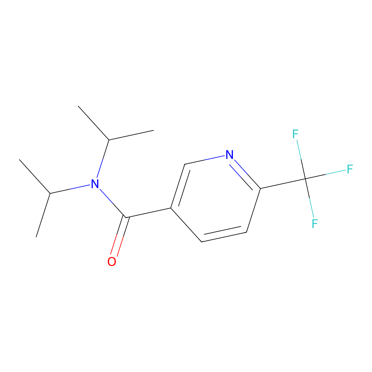 N,N-Diisopropyl-6-(trifluoromethyl)nicotinamide molecular structure, CAS 765298-12-2