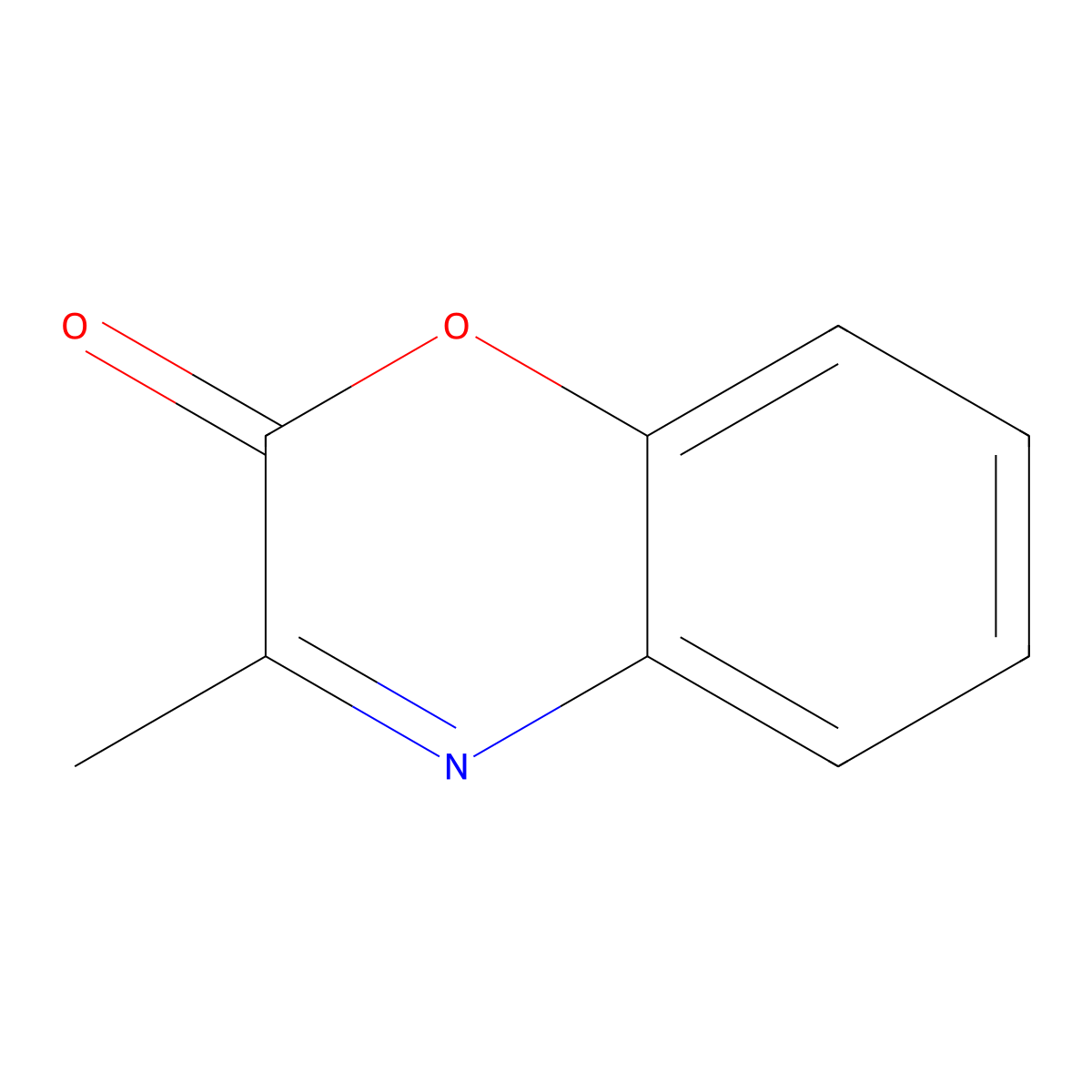 3-Methyl-1,4-benzoxazin-2-one molecular structure, CAS 7653-60-3