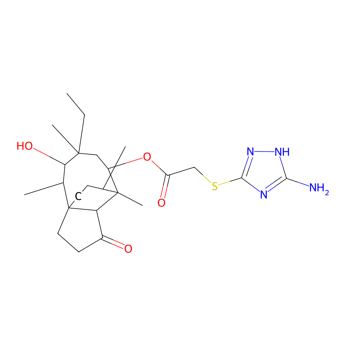 Azamulin molecular structure, CAS 76530-44-4