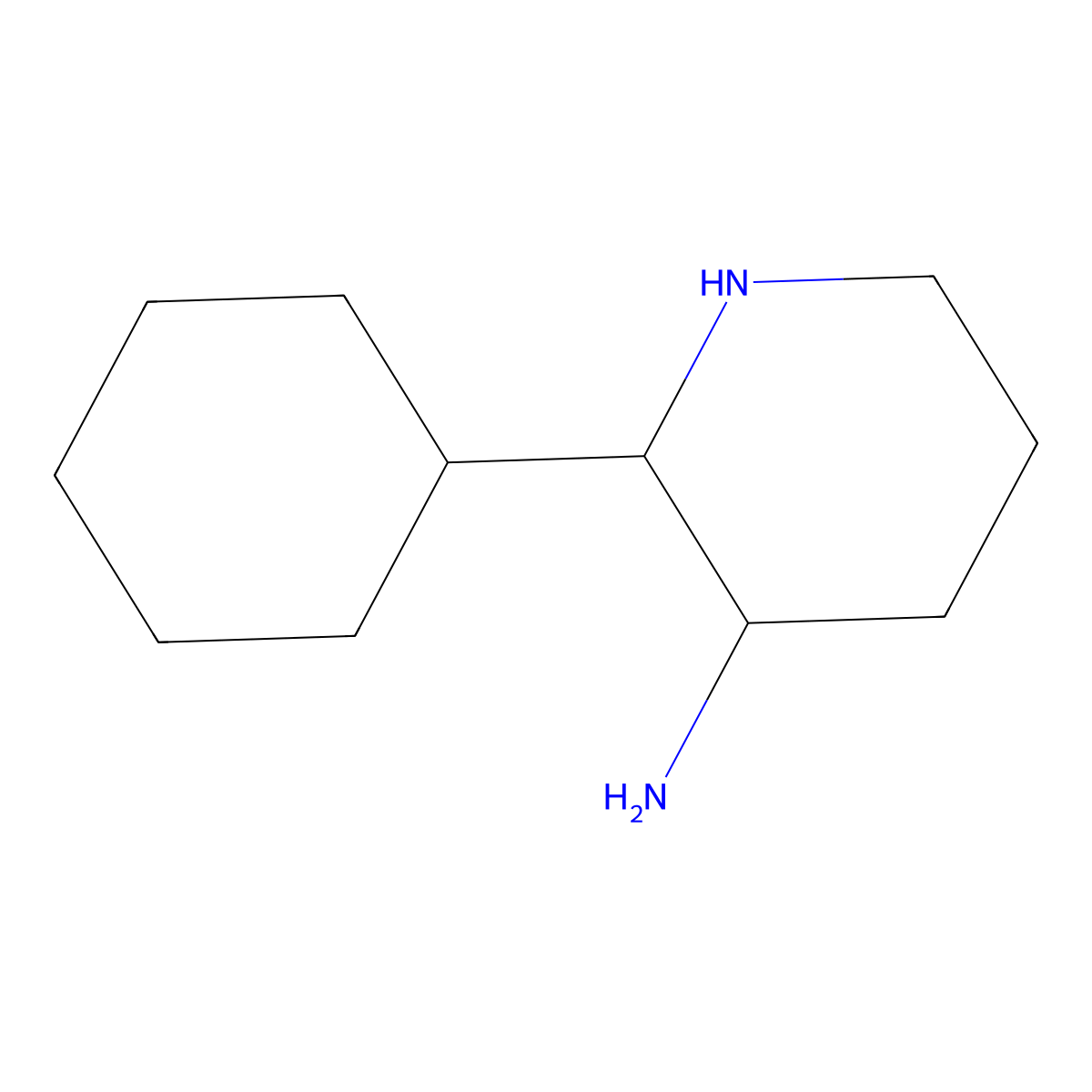 2-Cyclohexylpiperidin-3-amine molecular structure, CAS 765310-73-4