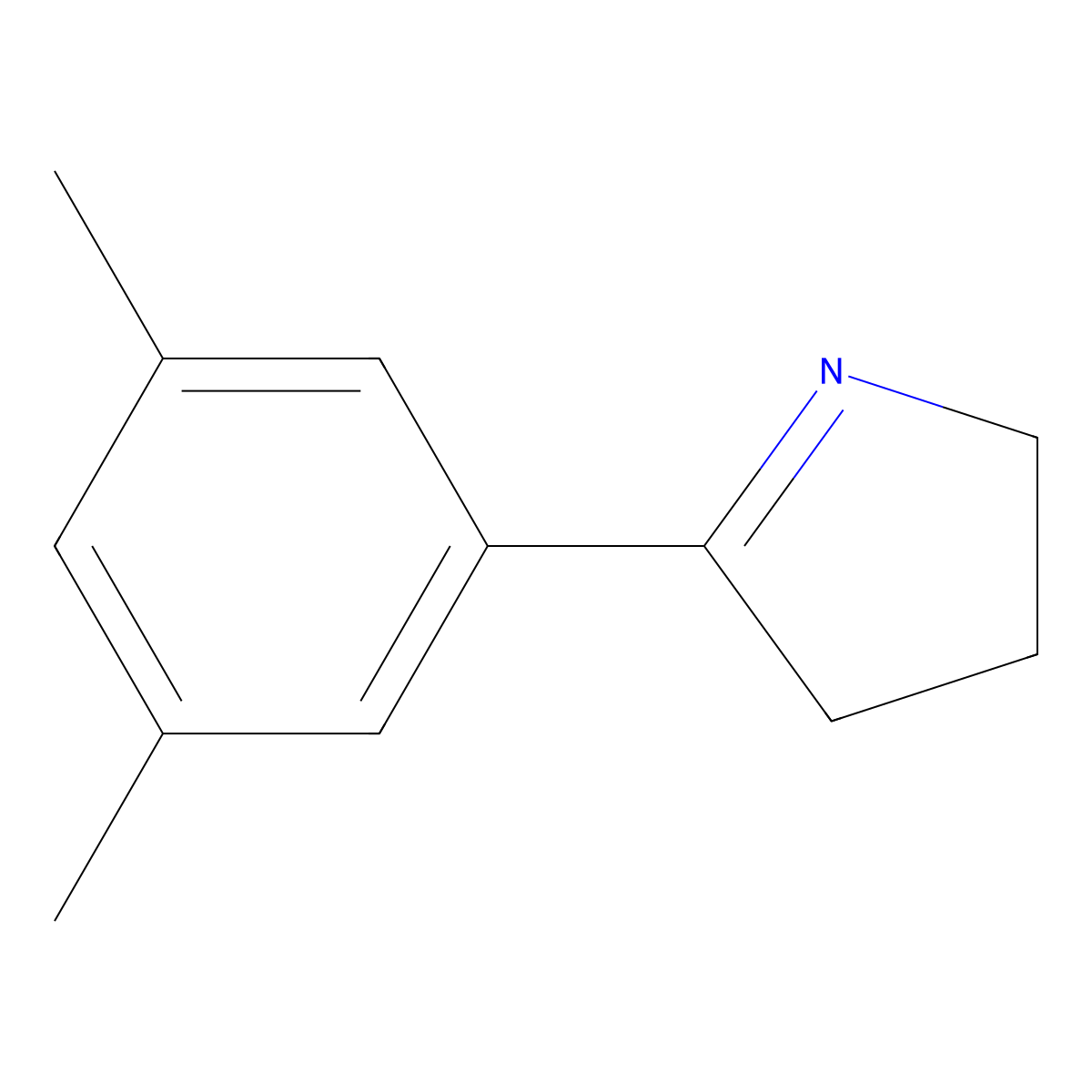 5-(3,5-Dimethylphenyl)-3,4-dihydro-2H-pyrrole molecular structure, CAS 765312-46-7