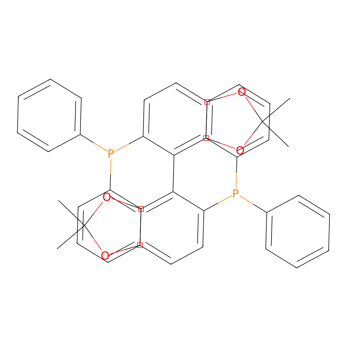 1,1'-[(4S)-2,2,2',2'-Tetramethyl[4,4'-bi-1,3-benzodioxole]-5,5'-diyl]bis[1,1-diphenylphosphine] molecular structure, CAS 765312-54-7