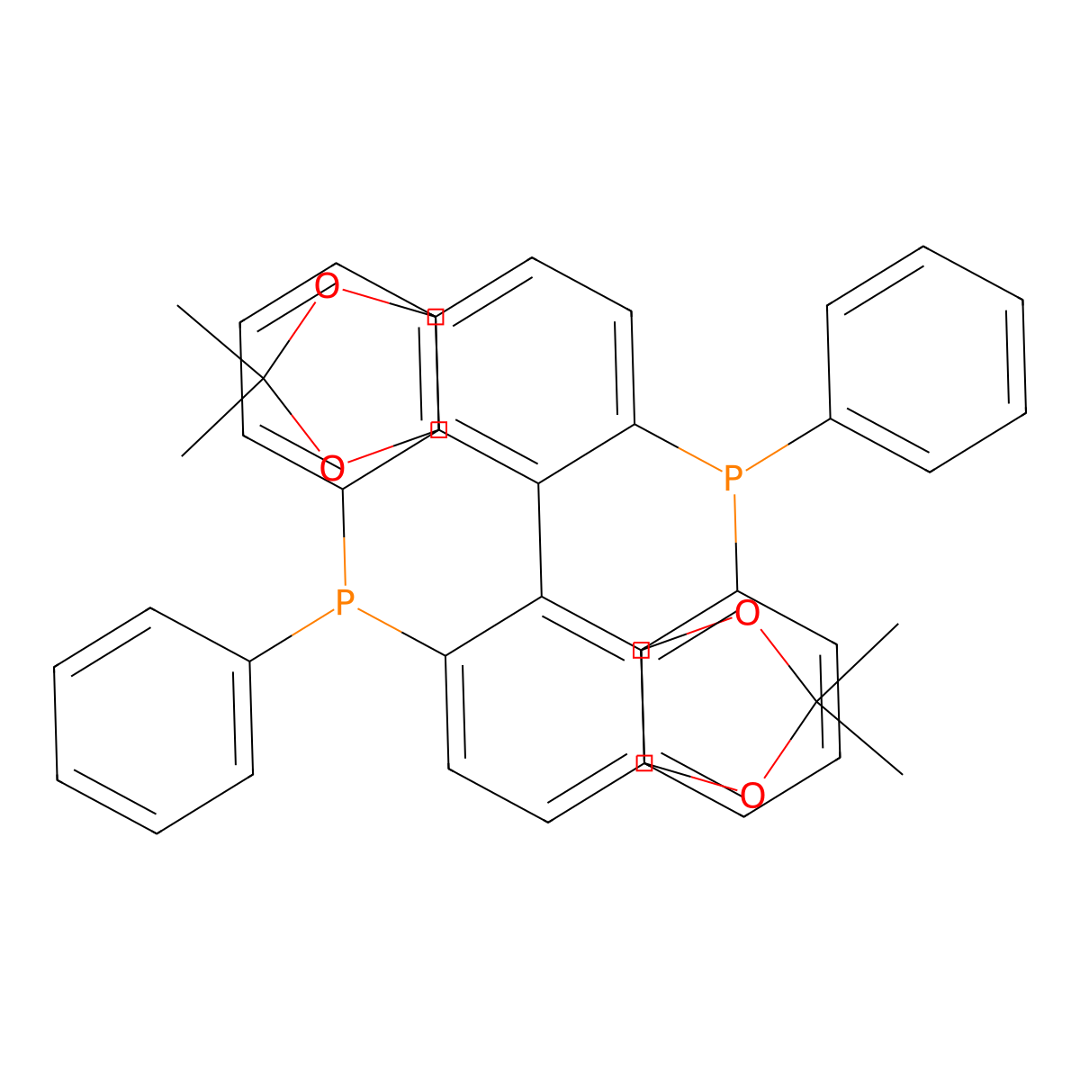1,1'-[(4R)-2,2,2',2'-Tetramethyl[4,4'-bi-1,3-benzodioxole]-5,5'-diyl]bis[1,1-diphenylphosphine] molecular structure, CAS 765312-57-0