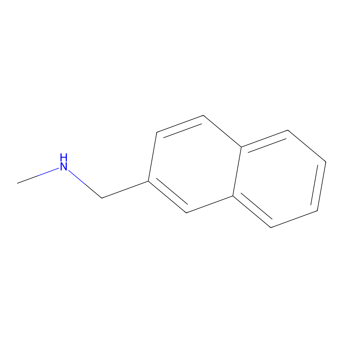 Methyl[(naphthalen-2-yl)methyl]amine molecular structure, CAS 76532-33-7