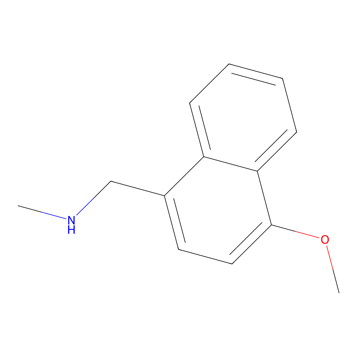 1-(4-Methoxy-1-naphthyl)-N-methylmethanamine molecular structure, CAS 76532-35-9