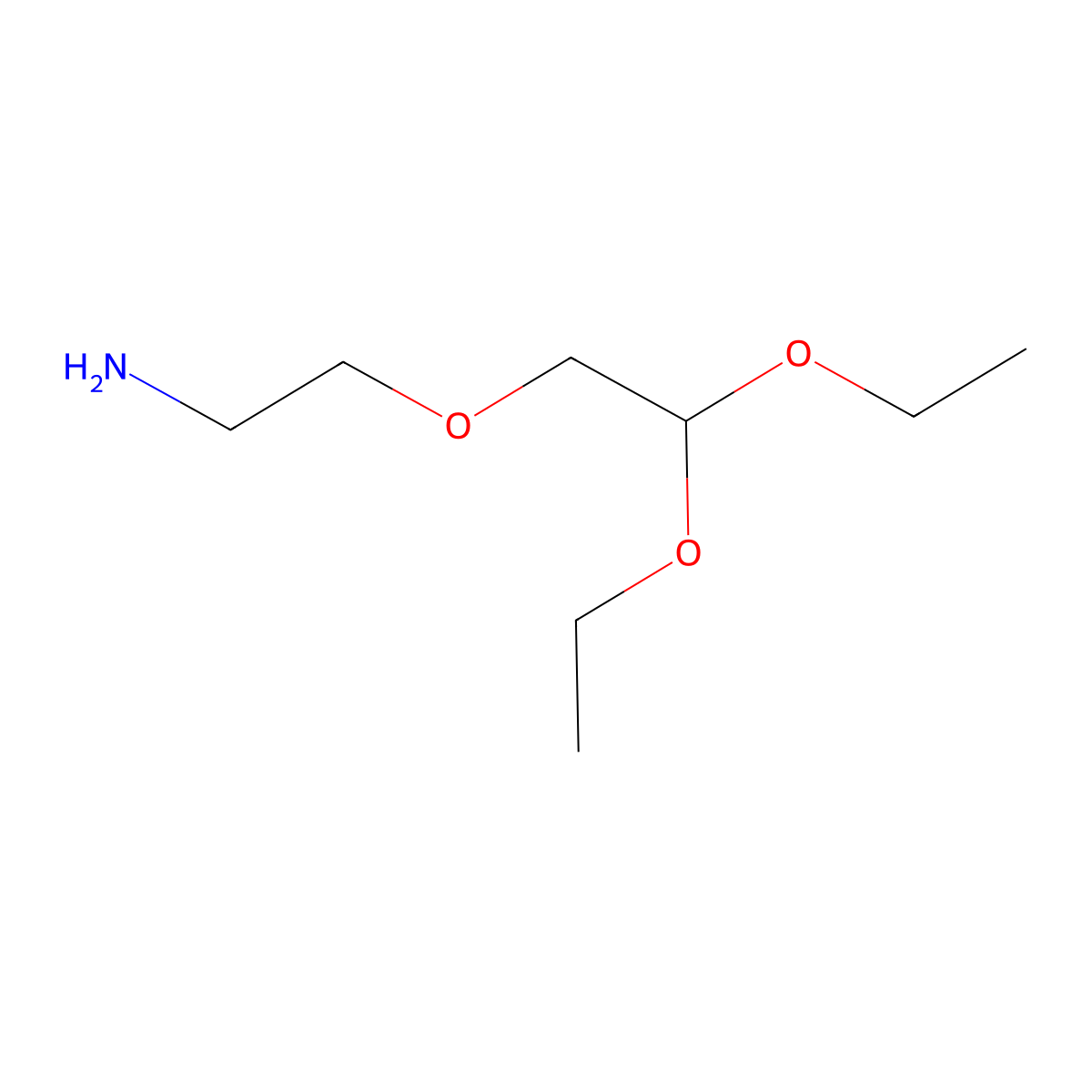 2-(2-Aminoethoxy)-1,1-diethoxyethane molecular structure, CAS 76534-71-9
