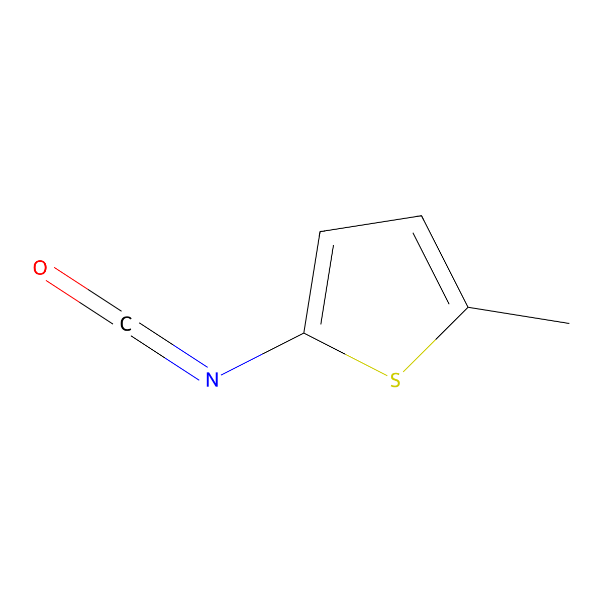 2-Isocyanato-5-methylthiophene molecular structure, CAS 76536-99-7