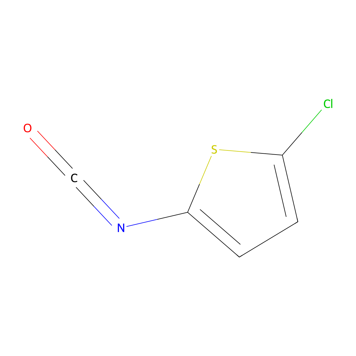 2-Chloro-5-isocyanatothiophene molecular structure, CAS 76537-13-8
