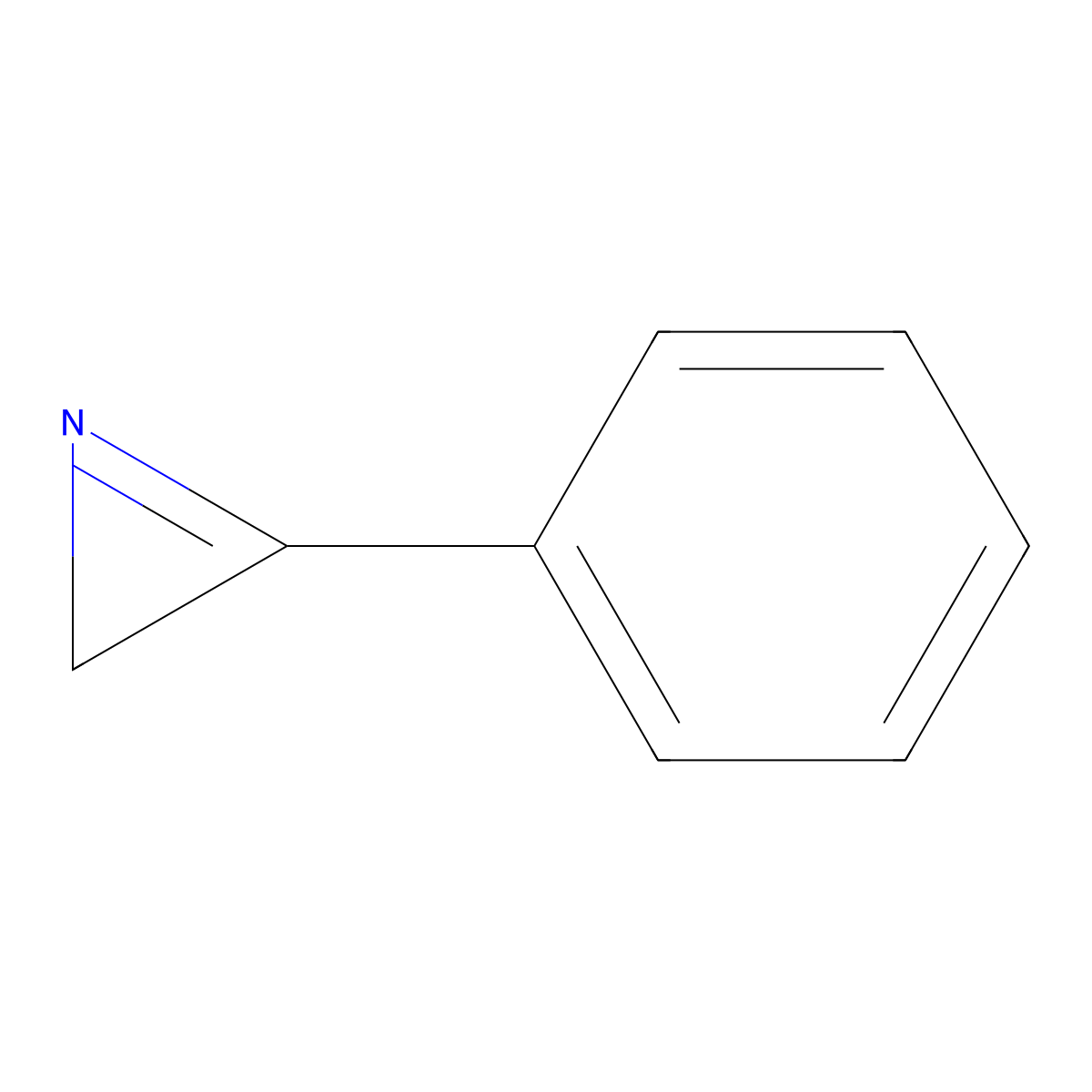 3-Phenyl-2H-azirine molecular structure, CAS 7654-06-0