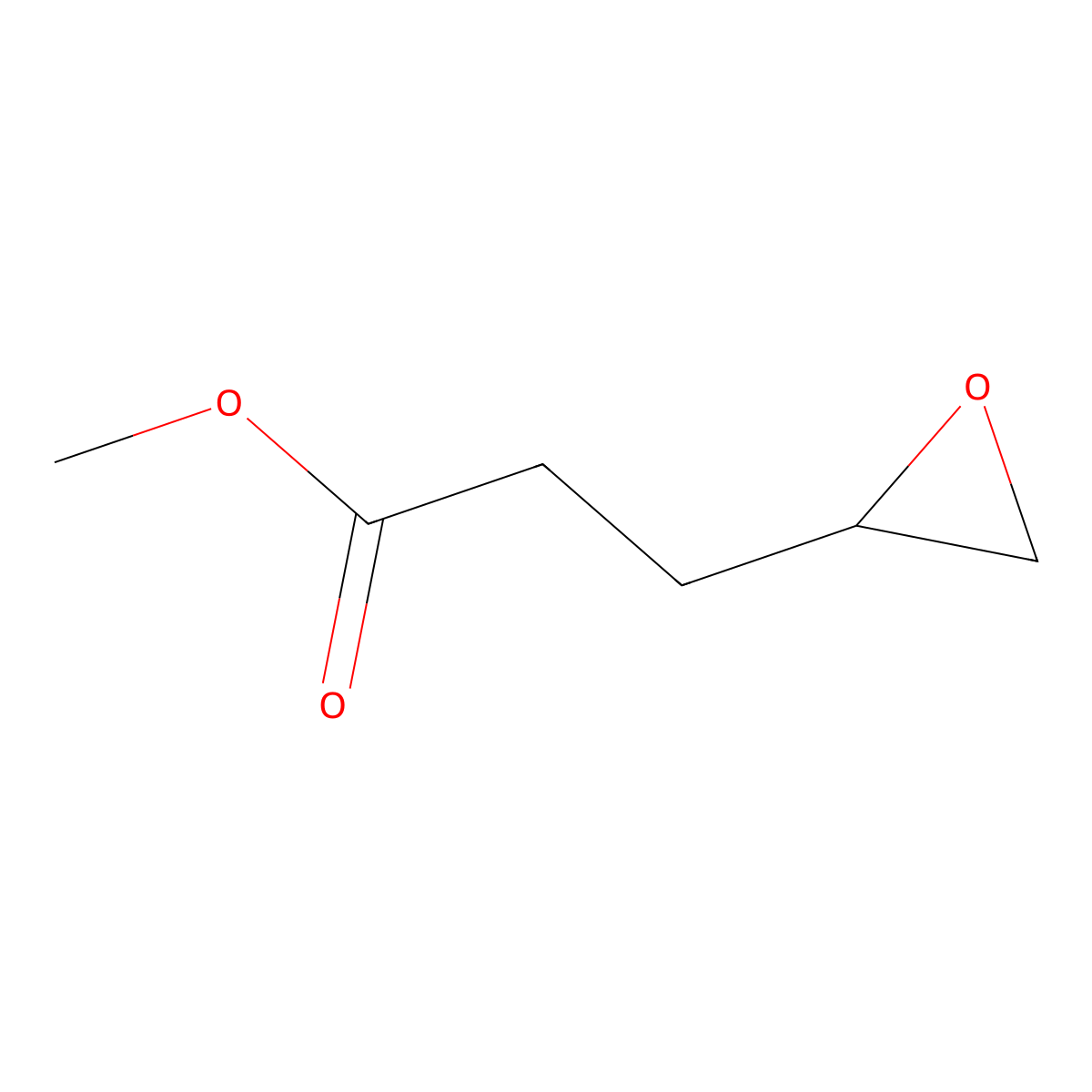 Methyl 3-(oxiran-2-yl)propanoate molecular structure, CAS 76543-09-4