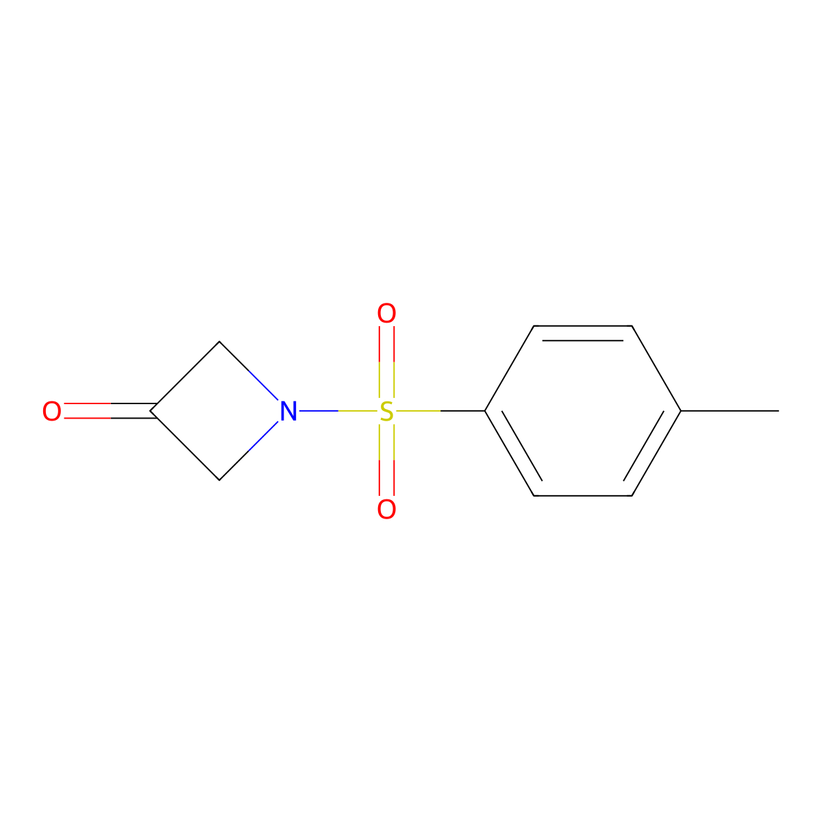 1-Tosylazetidin-3-one molecular structure, CAS 76543-27-6