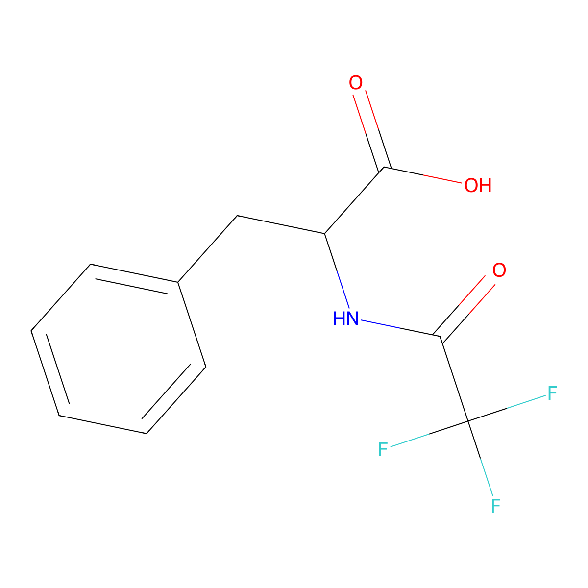 (R)-3-Phenyl-2-(trifluoroacetylamino)propionic acid molecular structure, CAS 7656-14-6