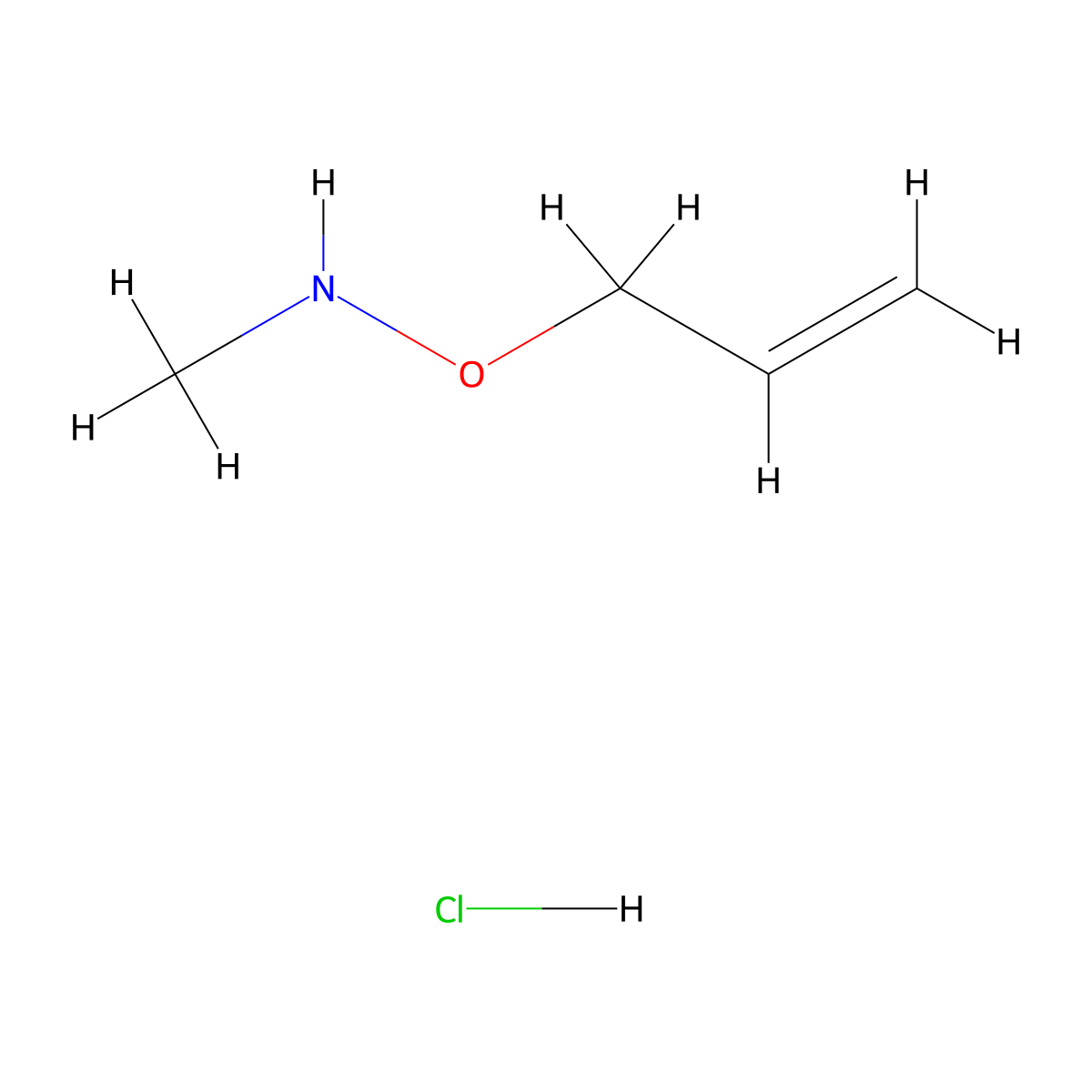 O-Allyl-N-methylhydroxylamine hydrochloride molecular structure, CAS 76564-17-5