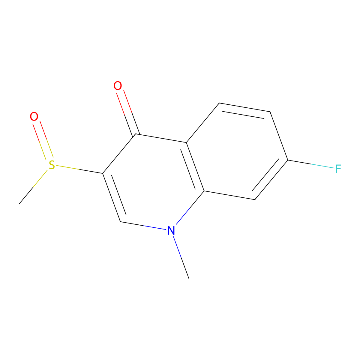 Flosequinan molecular structure, CAS 76568-02-0