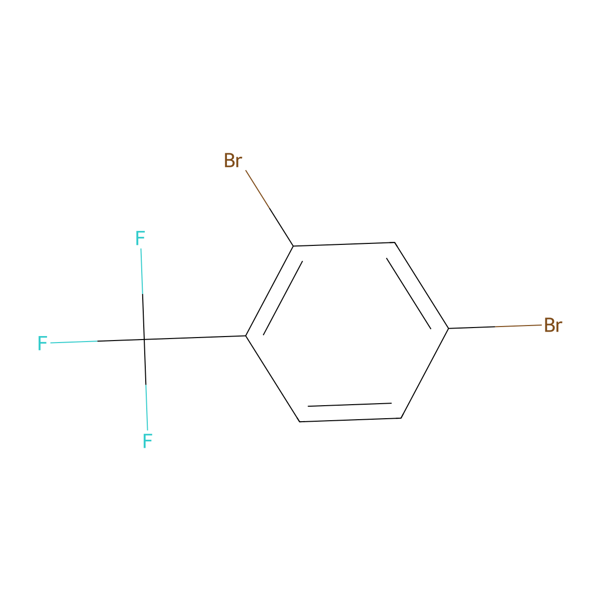 2,4-Dibromo-1-(trifluoromethyl)benzene molecular structure, CAS 7657-10-5