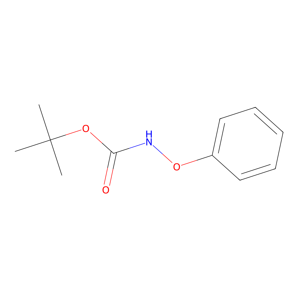 Tert-butyl N-phenoxycarbamate molecular structure, CAS 76570-49-5