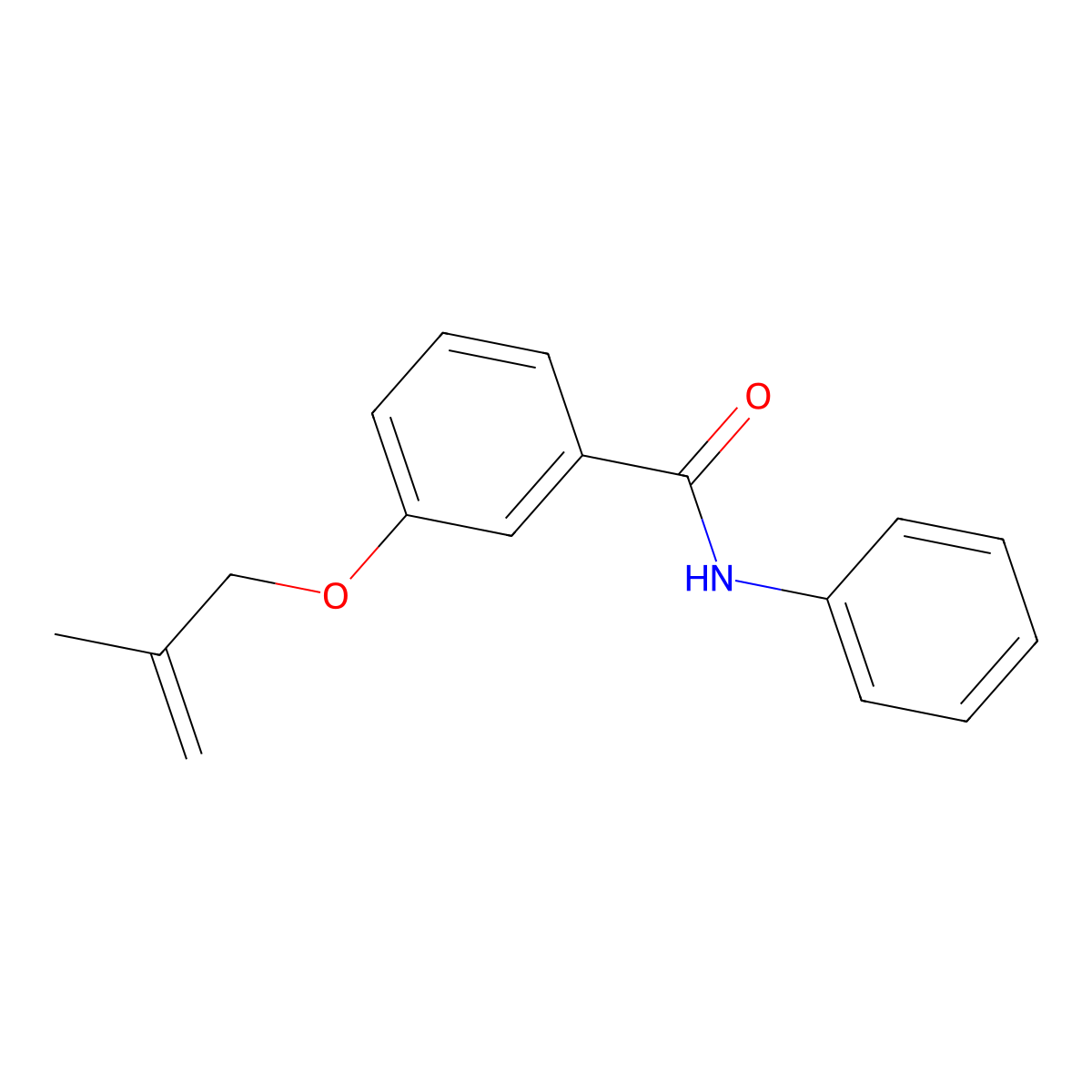 3-[(2-methyl-2-propenyl)oxy]-N-phenylbenzamide molecular structure, CAS 76570-84-8