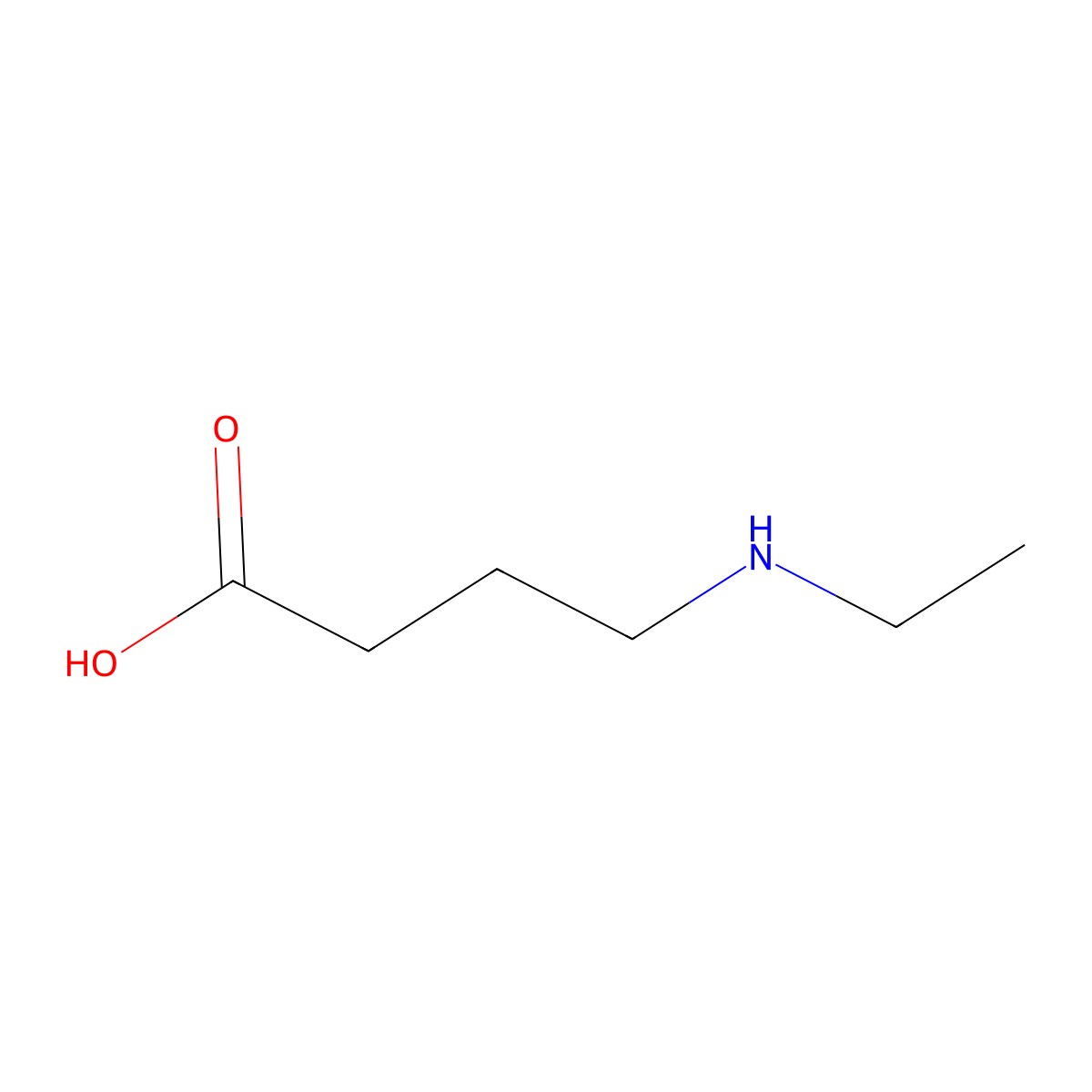 4-(Ethylamino)butanoic acid molecular structure, CAS 76572-84-4