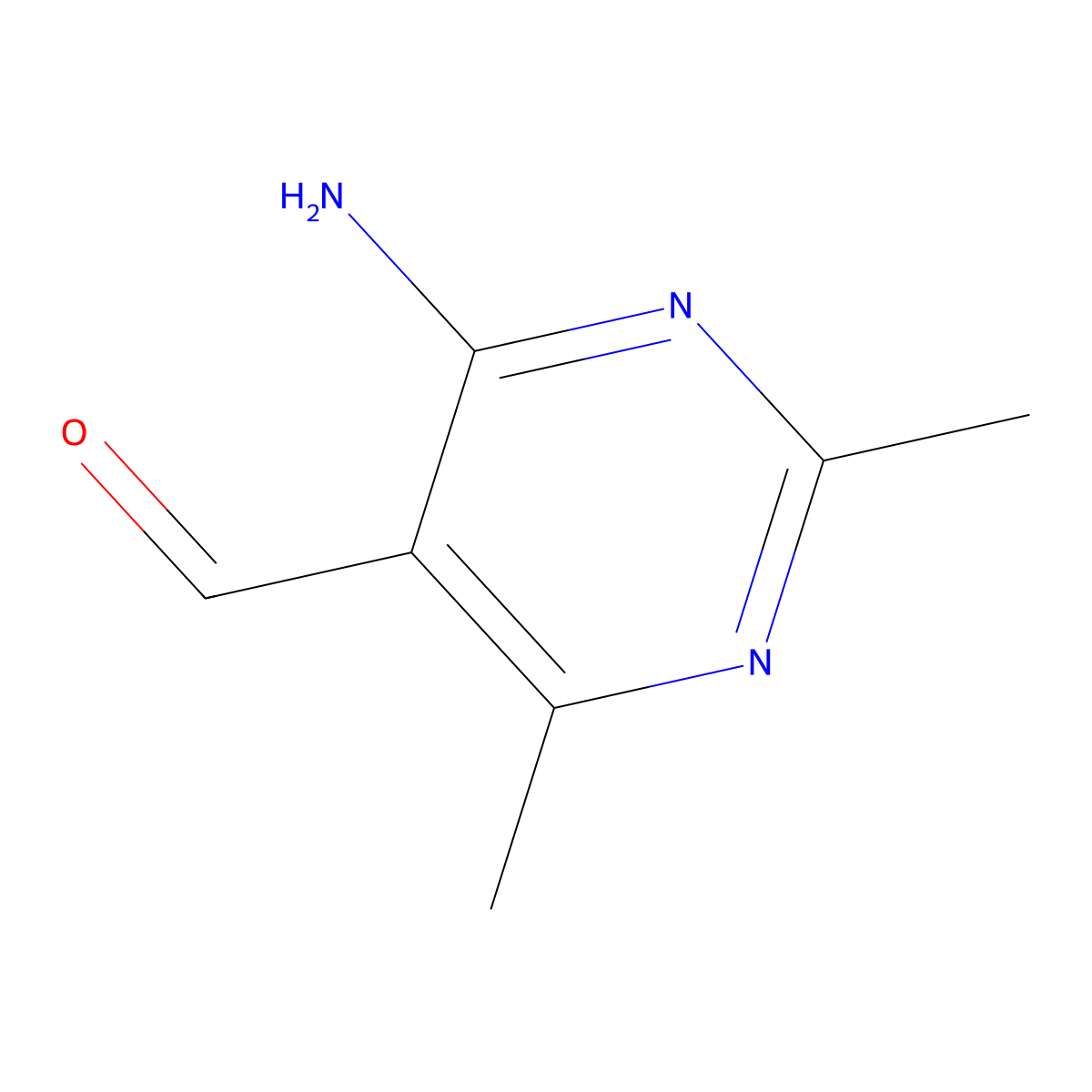 4-Amino-2,6-dimethylpyrimidine-5-carbaldehyde molecular structure, CAS 76574-47-5