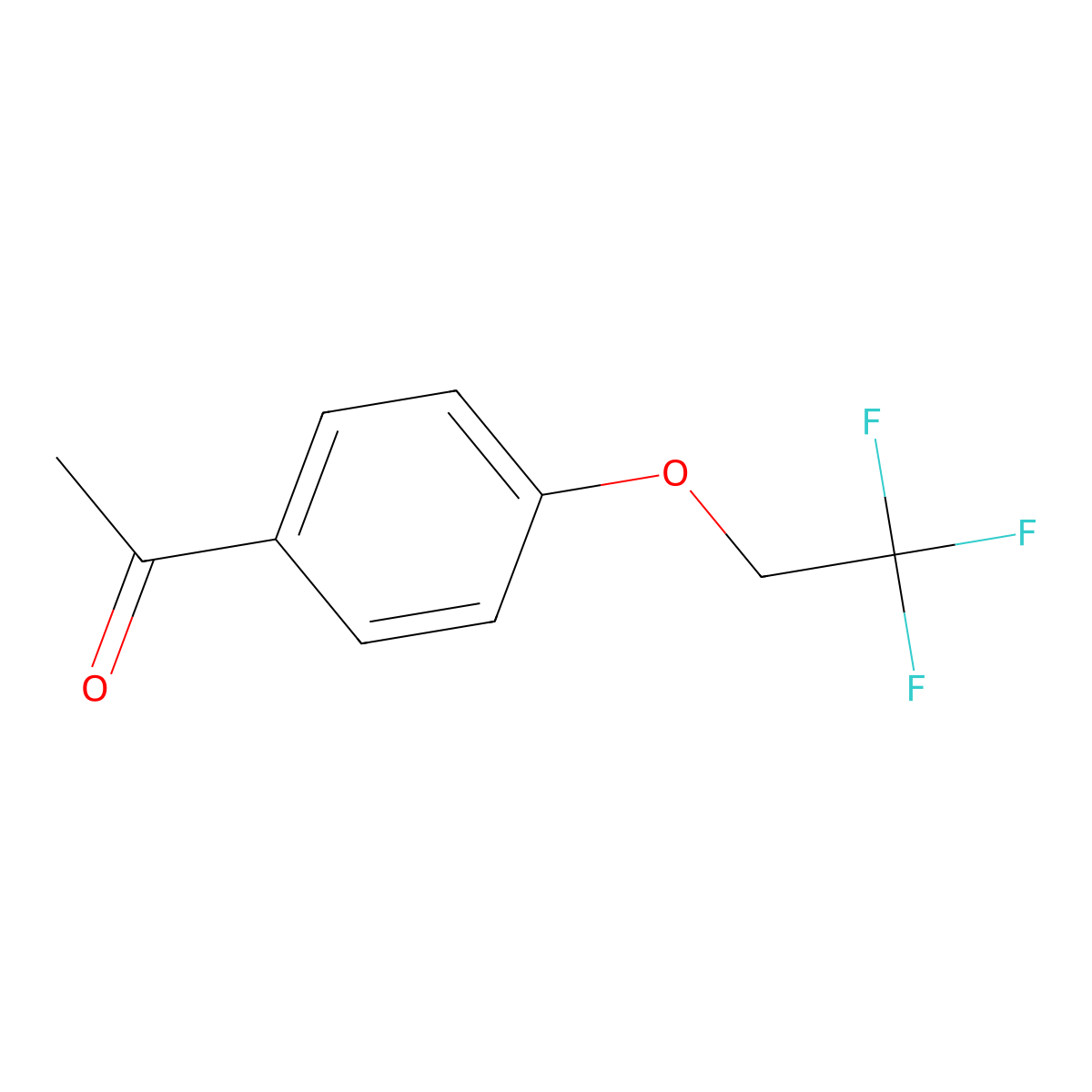1-[4-(2,2,2-Trifluoroethoxy)phenyl]ethan-1-one molecular structure, CAS 76579-44-7