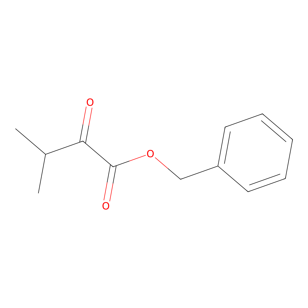 Benzyl 3-methyl-2-oxobutanoate molecular structure, CAS 76585-78-9
