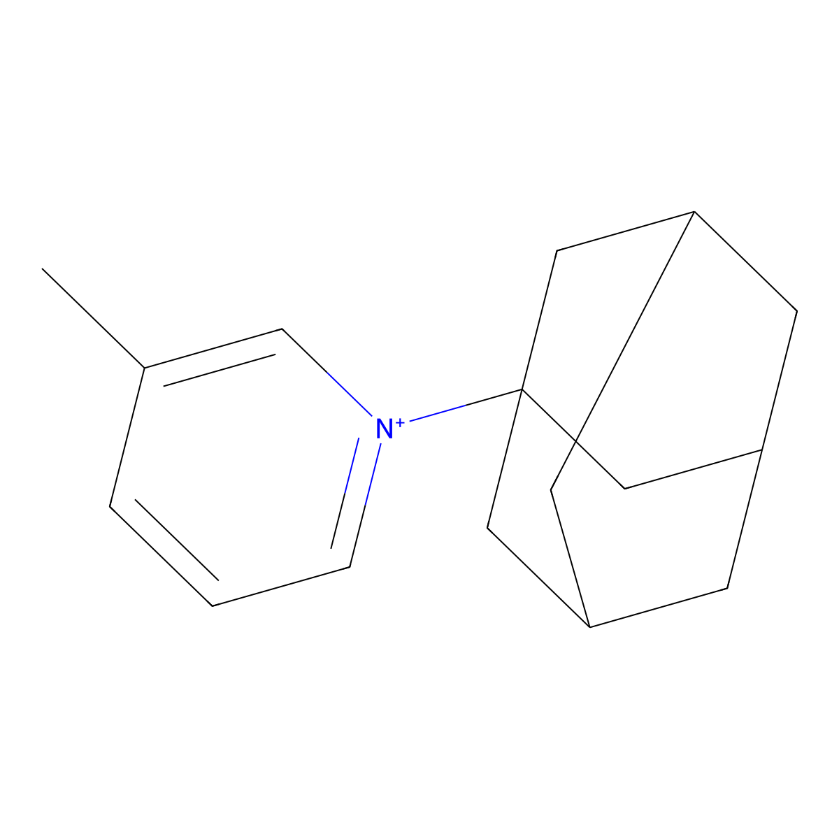 1-(1-Adamantyl)-3-methylpyridin-1-ium molecular structure, CAS 765861-42-5