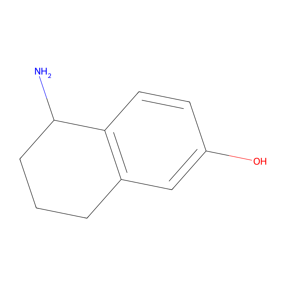 5-Amino-5,6,7,8-tetrahydronaphthalen-2-ol molecular structure, CAS 765861-94-7