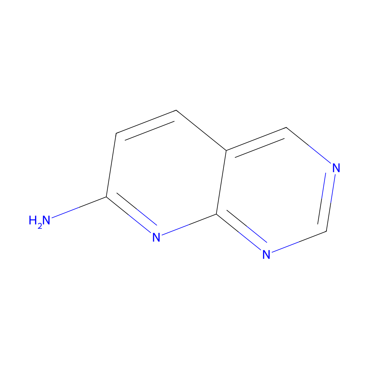 Pyrido[2,3-d]pyrimidin-7-amine molecular structure, CAS 76587-31-0