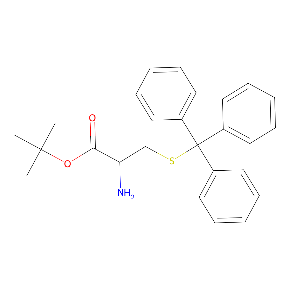 H-Cys(Trt)-OtBu molecular structure, CAS 76587-61-6