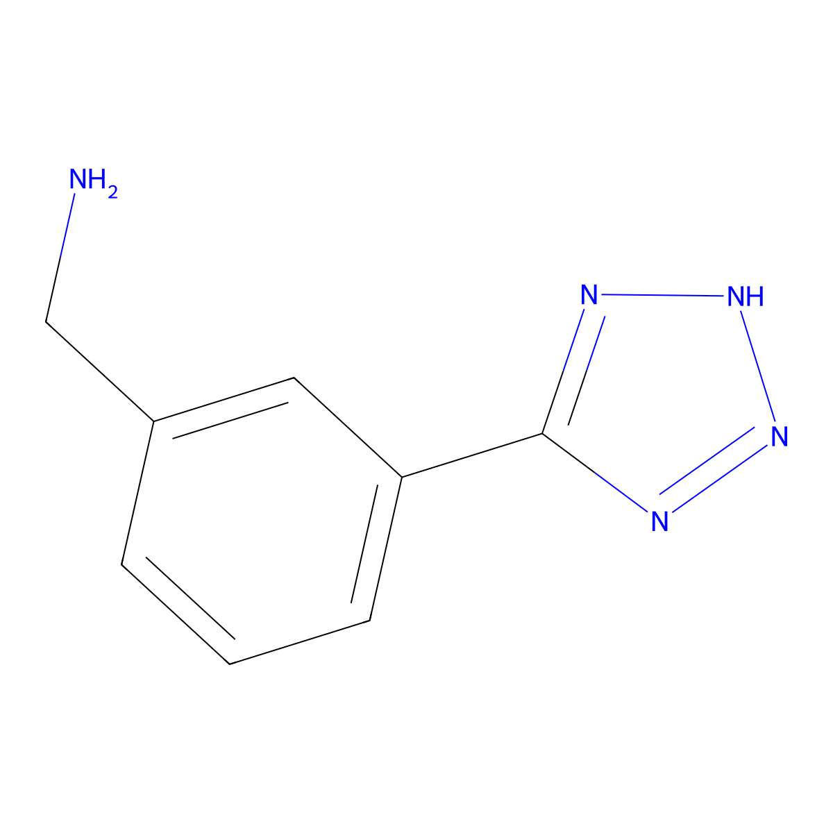 1-(3-(1H-Tetrazol-5-yl)phenyl)methanamine hydrochloride molecular structure, CAS 765877-97-2