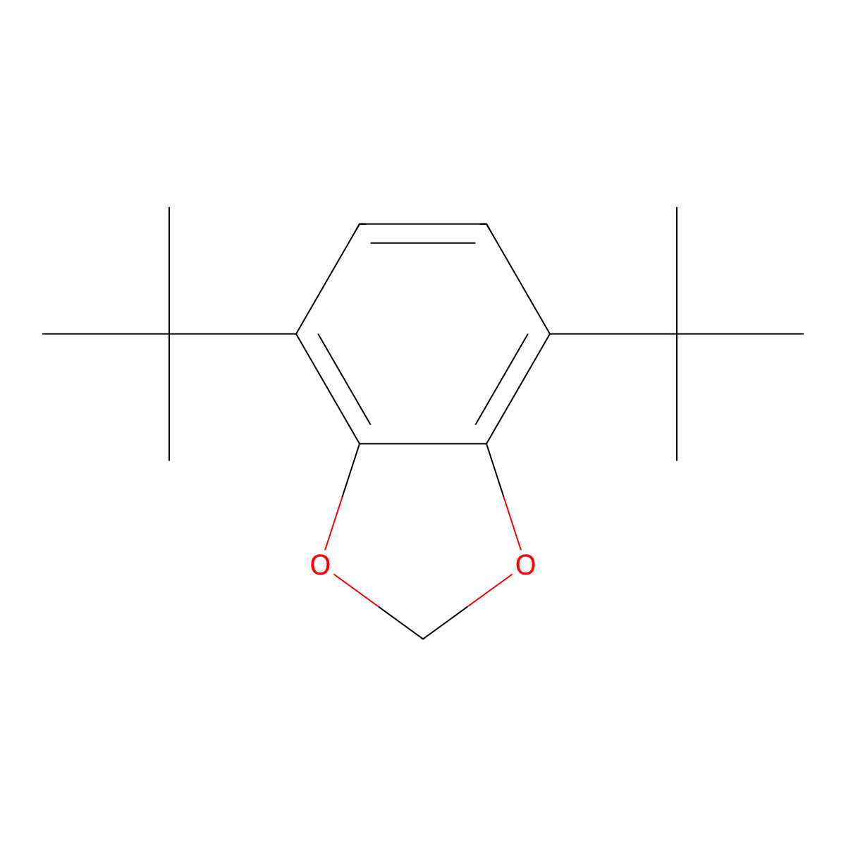 1,3-Benzodioxole, 4,7-bis(1,1-dimethylethyl)- molecular structure, CAS 76588-54-0