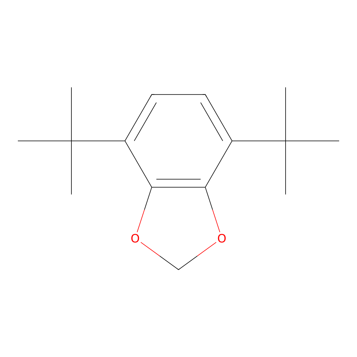 1,3-Benzodioxole, 4,7-bis(1,1-dimethylethyl)- molecular structure, CAS 76588-54-0