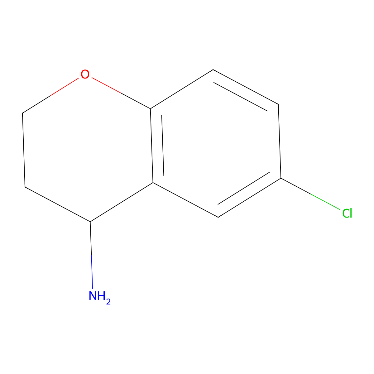 6-Chloro-chroman-4-ylamine molecular structure, CAS 765880-61-3