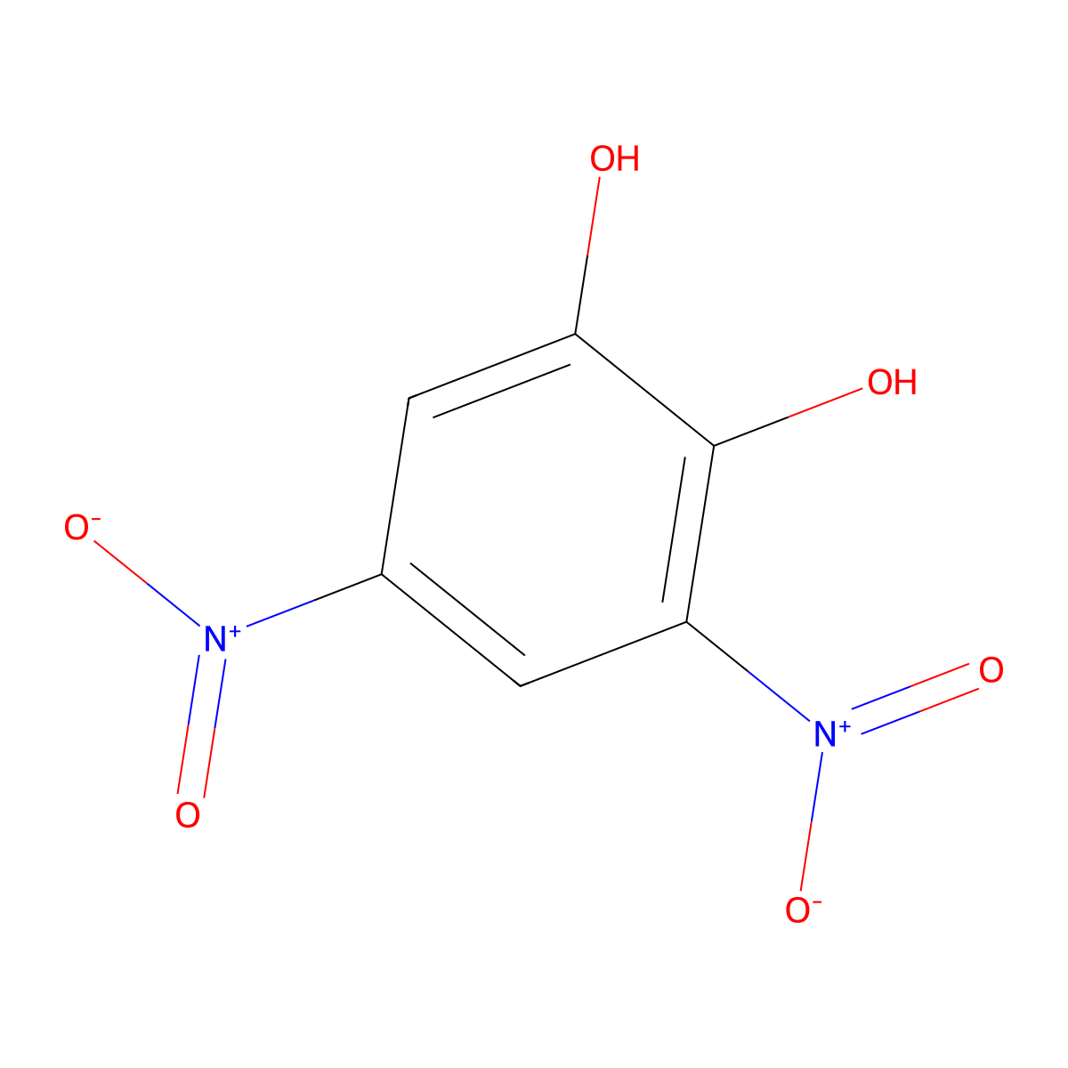 3,5-Dinitrocatechol molecular structure, CAS 7659-29-2