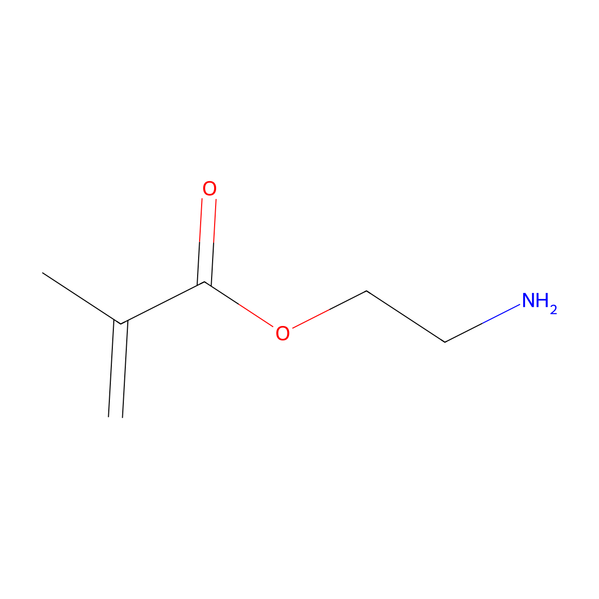2-Aminoethylmethacrylate molecular structure, CAS 7659-36-1