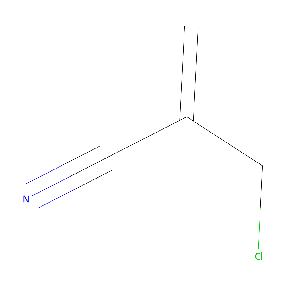 2-(Chloromethyl)-2-propenenitrile molecular structure, CAS 7659-44-1