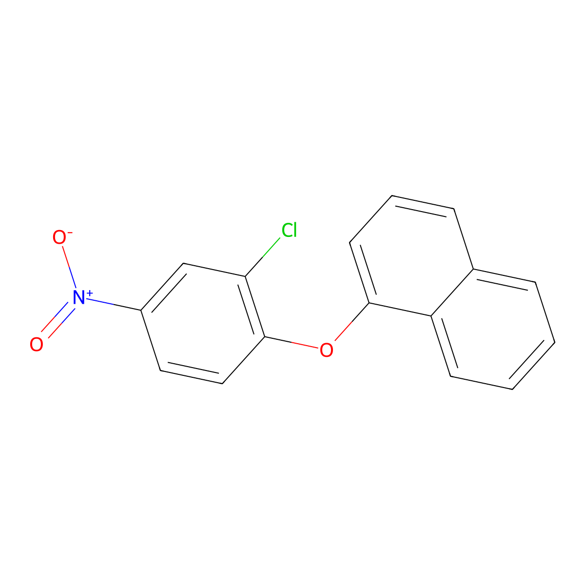 1-(2-Chloro-4-nitrophenoxy)naphthalene molecular structure, CAS 76590-07-3