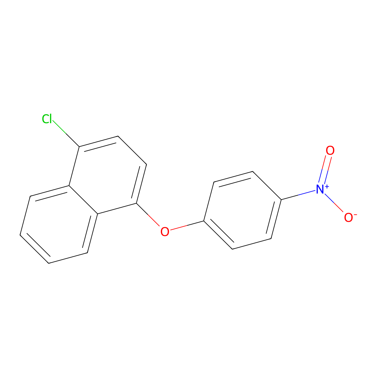 1-Chloro-4-(4-nitrophenoxy)naphthalene molecular structure, CAS 76590-13-1