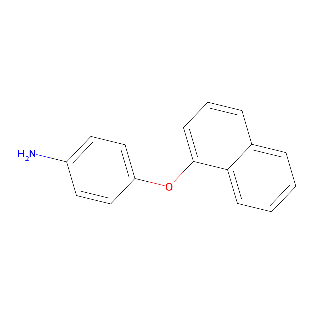 4-(Naphthalen-1-yloxy)aniline molecular structure, CAS 76590-19-7