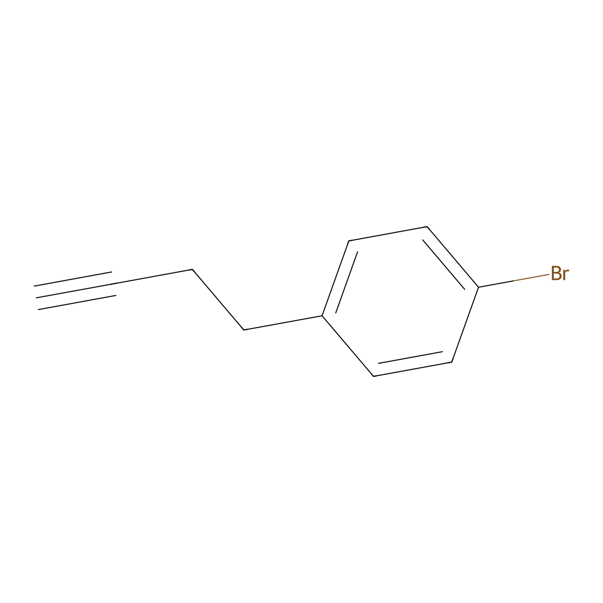 1-Bromo-4-(but-3-yn-1-yl)benzene molecular structure, CAS 765906-85-2