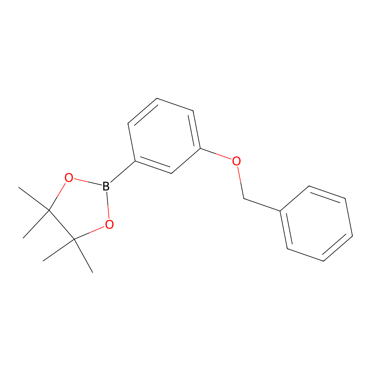 2-[3-(Benzyloxy)phenyl]-4,4,5,5-tetramethyl-1,3,2-dioxaborolane molecular structure, CAS 765908-38-1