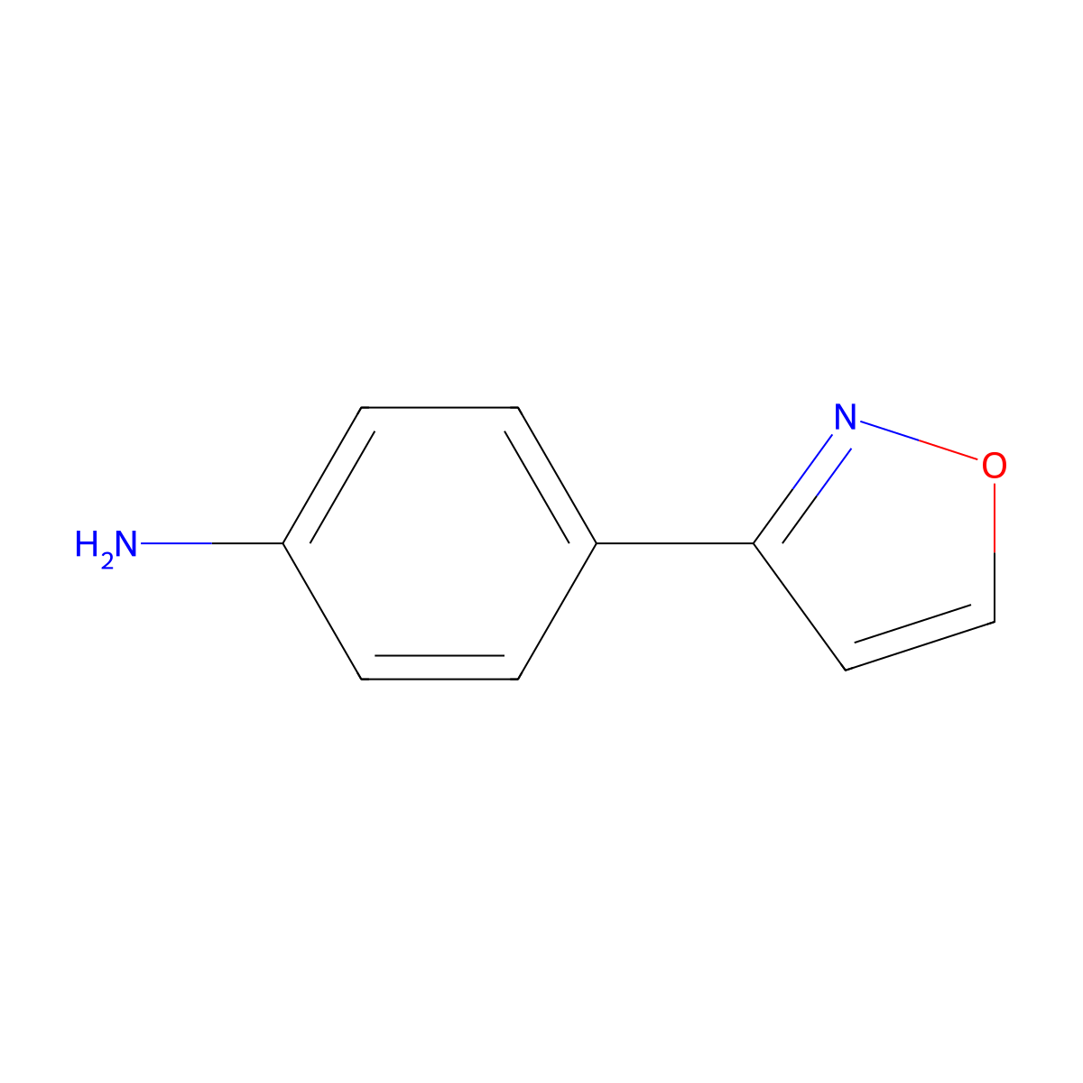 4-(Isoxazol-3-yl)aniline molecular structure, CAS 765912-47-8
