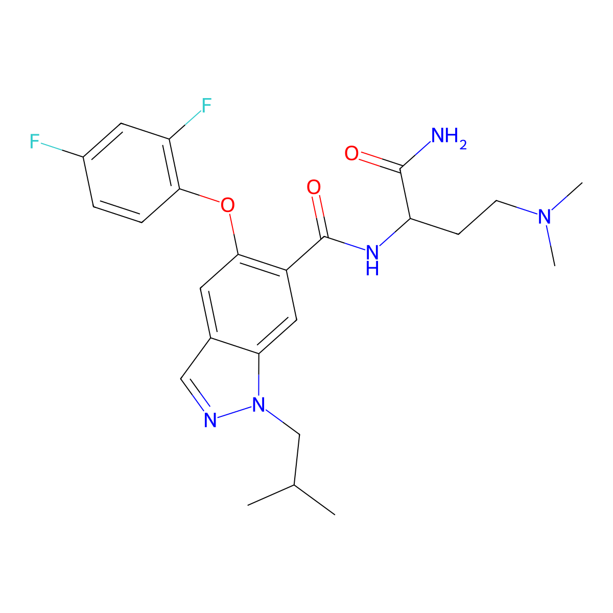 Emprumapimod molecular structure, CAS 765914-60-1