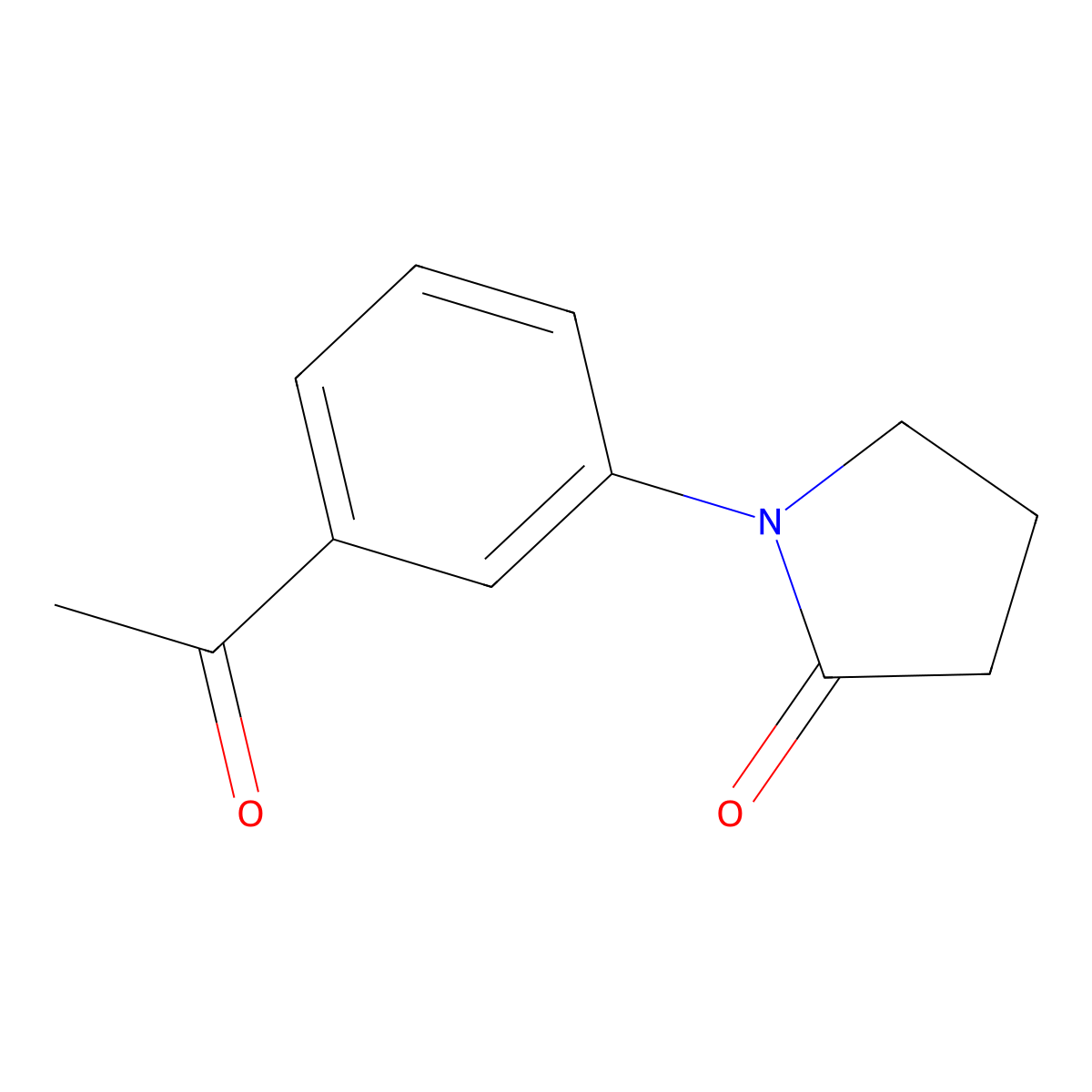 1-(3-Acetylphenyl)pyrrolidin-2-one molecular structure, CAS 765917-13-3