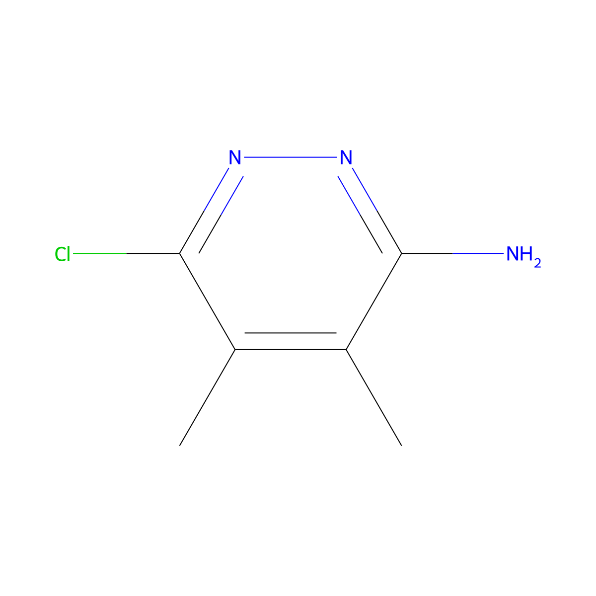 3-Amino-6-chloro-4,5-dimethylpyridazine molecular structure, CAS 76593-36-7